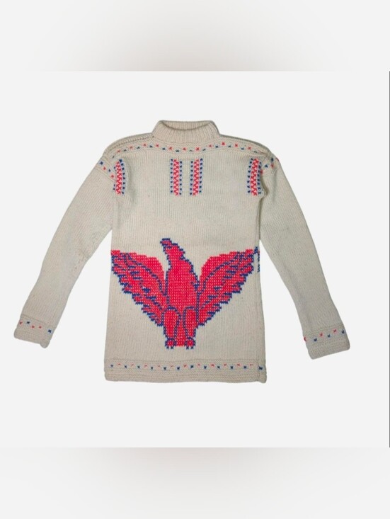 Source Unknown Sweaters - vintage 1950s hand-knit pure wool pullover sweater from Portugal. Size XXS